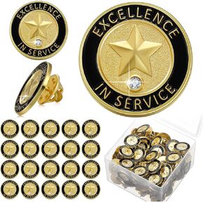 Yunlly 100 Pcs Lapel Pins: Employee Star Appreciation Pins - You Make a Difference - Team Gifts