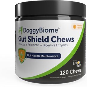 Doggybiome Gut Shield مضغ ناعم مع البروبيوتيك للكلاب والقطط (120T)
