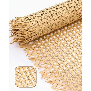 APMOE 16 "W Natural Cane Webbing - 60" L hexagon Rattan Roll Sheets for DIY - منسوجة الشبكة المفتوحة لكراسي الأثاث لوازم مجلس الوزراء إصلاحات الخزانة