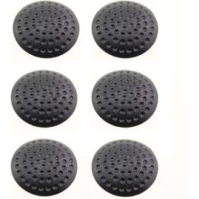 6pcs أسود الحائط الحائط واقي المصد وسادة المطاط عتبة سادة الجدار قطر 2 بوصة الحمام جدار جبل تصحيح الأثاث وسادة الصعود وسادة ميتة للبلاط الزجاج المعدني الأسود