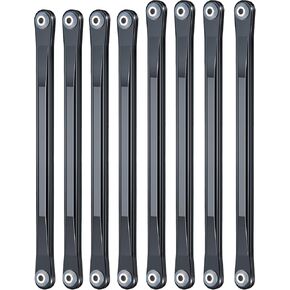 8pcs Metal Chassis Linkage Rod Set Upper & Lower Suspension Links for 1/8 LOSI LMT RC Crawler Car Pull Rod Link Linkage Tie Rod Kit Upgrade Parts Accessories