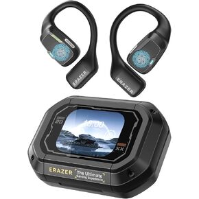 ERAZER XP6 ترجمة سماعات الأذن في الوقت الفعلي AI Language Translator Over the Earbuds Touch Screen for 135 Language ثنائية الاتجاه جهاز تناسب IOS و Android لتعلم أعمال السفر