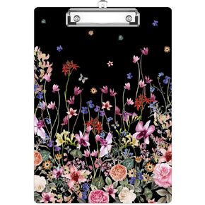Cute Owl Clipboard, Decorative Clip Board with Metal Clip Cute Plastic Clipboards A4 Standard Size 8.5" x 12.5" for Nurses, Students, Office