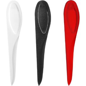 أداة 3pcs نقطة خياطة تيرنر ، موالف نقطة البلاستيك Seam Creaser Cresser Tool المصنوعة يدويًا للخياطة لخياطة خياطة اللحف (باللون الأسود الأحمر الأسود)