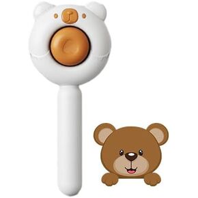 Bear Cat Brush للحصول على أرانب القطط قصيرة أو طويلة ذات الشعر ، وفرشاة كلب لطيف مع زر التحرير للتدليك ويزيل الفراء الفضائي ، فرشاة شعر الكلب.