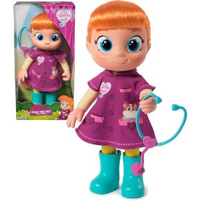 Vida the Vet ، Vida Toddler Doll ، دمية Toy الطويلة بحجم 13 بوصة مع إكسسوارات Red Red Hair & Doctor Kit ولعب الأطفال للفتيات والفتيان في سن 3 وما فوق