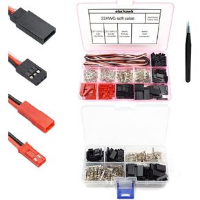Servo Plug Male Female Connector Crimp Pin Kit Texcable JST Syp Futaba for Hitec Spektrum RC