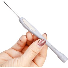 SensePeak Crochet Hook Set of 6 Pack, 1.8mm 2.0mm 2.5mm 3mm 3.5mm 4mm Ergonomic Stainless Steel Small Inline Pointy Crochet Hook for Arthritic Hands, Mother's Day Gifts for Mom in Kuwait