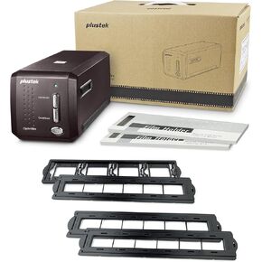 Plustek OpticFilm 8300i Ai Film & Slide Scanner Converter + 35mm Negative Film Holders kit