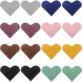 24pcs مرجعية قلب جلدية ، علامات كتاب زاوية لطيفة ، إكسسوارات كتاب للأطفال معلمي عشاق الكتب ، هدايا القراءة المصنوعة يدويًا