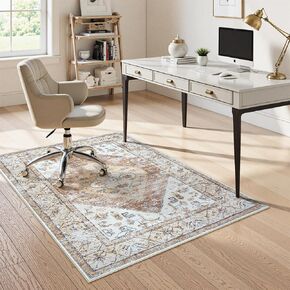 Anidaroel Home Office Chair Mat for Hardwood Floor, 8x10 Under Desk Rug for Rolling Chair, Desk Mat for Chair, Gaming Chair Mat, Anti-Slip Backing Large Floor Protector Rug for Home Office