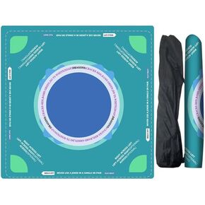 Mahjong Learning Mat (33 "X33") ， حصيرة Mahjong النيوبرية للجدول ， حصيرة Mahjong المطلقة التي تقلل من الضوضاء للأمريكيين (الأزرق)