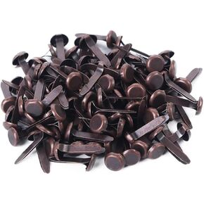 100 PCS Pronze Copper Mini Brad Hackers ، Round Paper Stablers ، Mini Brad Fateners ، Scrapbooking Brads for paper craft diy ، brads craft supplies