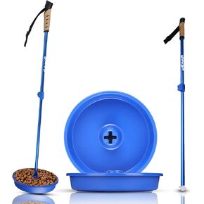 upbowl ™ Kit - عمود و 2 أوعية - رافع وعاء لا جدوى | ارفع دون عناء ، وملء وضع وعاء حيوانك الأليف دون الانحناء