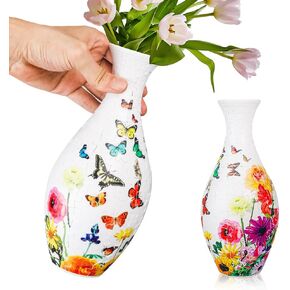 3D Puzzle Vase, Puzzle Flower Vase for Adults, DIY Adult Crafts and Art Sets, 160 Piece Unique Butterfly Vase for Unique Home Decor, Unique Gifts for Women & Men, Cute Vases for Hobbies for Women