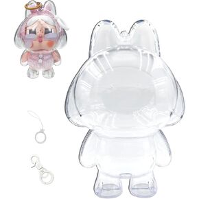 Crybaby Case ، Crybaby Protection Case Cover Acrylic Clear Protector for Crybaby مع سلسلة المفاتيح (دمية غير متضمنة)
