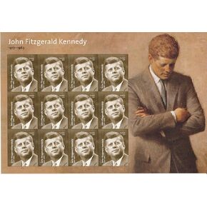 John Fitzgerald Kennedy 1917-1963, JFK (Sheet of 12) First-Class Mail Forever Postage Stamps 2017 Scott #5175
