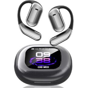 AI Language Translator Earbuds Translation Earbuds Real Time 144 Languages Open-Ear Bluetooth Device with 8 Accent Offline, Compatible with iOS & Android for Travel/Business/Learning - Black