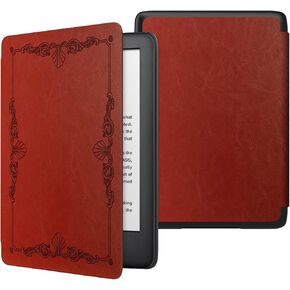 MoKo Case Fits 6" Kindle (10th Generation, 2019 Release), Thinnest Protective Shell Cover with Auto Wake/Sleep, Will Not Fit Kindle Paperwhite 10th Generation 2018 - Vintage Style