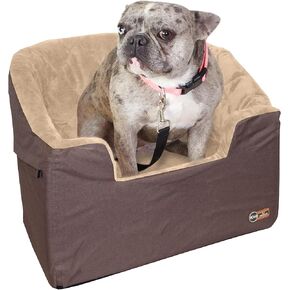 K&H Pet Products Duster Buoster Dog Car ، Seat Belt Acecive ، 2 مقاود أمان ، أغطية قابلة للغسل ، مقاعد قوية للحيوانات الأليفة الصغيرة إلى المتوسطة - تان/تان كبيرة