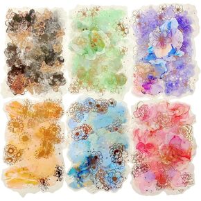 90Pcs Cat in Backyard Series PET Scrapbook Stickers, Shadow Sun Dream Ink Snow Fence Stickers Kit for Scrapbooking, Junk Journal Ephemera, DIY Crafts Waterproof Journaling Supplies