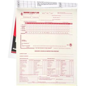 2-in-1 Driver Daily Log Book 3-PK. مع تقرير تفتيش مركبة السائق التفصيلي - تنسيق الكتب مع 31 مجموعة ، 2 طبق مع الكربون ، 8.5 "× 11" ، J. J. Keller & Associates ، Inc.