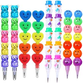acfun 8pcs لطيف الدب الثلج قلب أقلام أقلام القلم