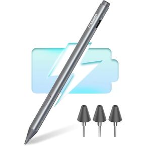 Bundle for Students, Doers & Creators - Metapen M1 and Replacement Tips(3 pcs, Grey) for Frequent Writing or Drawing