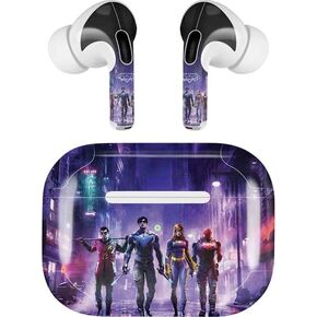 غلاف صوتي من Skinit متوافق مع Apple AirPods Pro (الجيل الثاني، 2022) - تصميم ذو غطاء أحمر مرخص رسميًا من Warner Bros in Kuwait