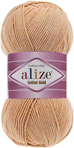55% Cotton 45% Acrylic Alize Cotton Gold Yarn 1 Skein/Ball 100 gr 360 yds (33-Candy Pink) in Saudi Arabia