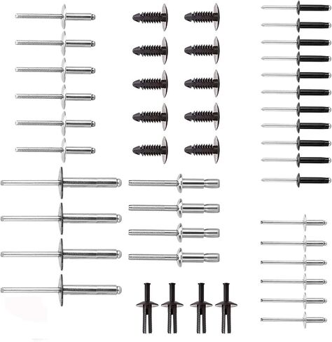 100 Pcs Plastic Fastener Push Pins Universal Fit Electric/Gas Yamaha Golf Cart X-Mas Club Cart EZGO TXT RXV Tree Rivets Clips Replace# 1010434, 16816-G1, 16816-G2, 10-9150-NS, 90269-06028 in Saudi Arabia