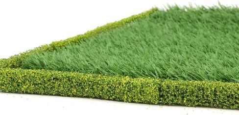 Miniature Flower Bed Shrubs 6PCS Simulation Flower Bed Green Belt, DIY Shrub Strip Model Sand Table Building Model Street Landscaping Garden Road Scenery (Yellow) in Saudi Arabia