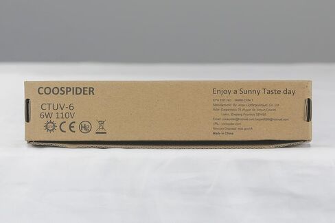 Coospider 6W UV Light with Ozone,185nm Sanitizer Lamp with 3 Time Gear, UVC Lamp for Shoes/Closet/Cabinet/Bathroom 110V CTUV-6 in Kuwait