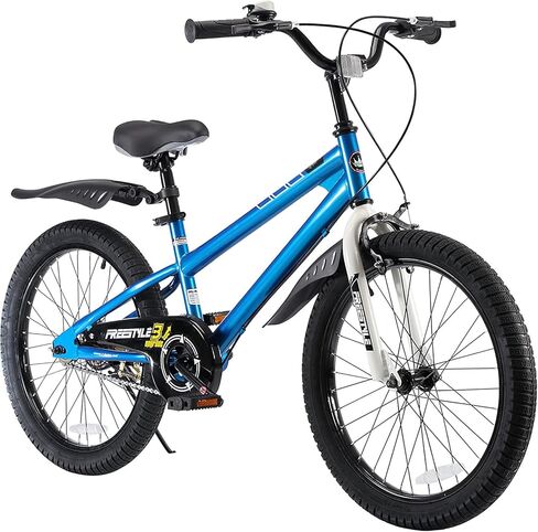 Royalbaby Freestyle Outdoor Children's Bicycle Dual Handbrakes Sporty Kid Bike with Training Wheels and Adjustable Seat, 14 Inch, White in Saudi Arabia