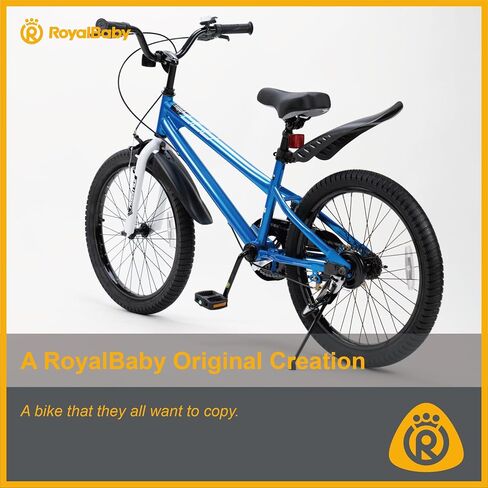 Royalbaby Freestyle Outdoor Children's Bicycle Dual Handbrakes Sporty Kid Bike with Training Wheels and Adjustable Seat, 14 Inch, White in Saudi Arabia