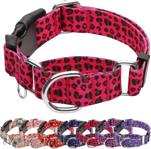 Martingale Collar for Dogs with TAG Ring, Adjustable Soft Nylon Dog Collars with Buckle Heavy Duty for Small, Medium & Large Dogs (Boho,M) in Saudi Arabia