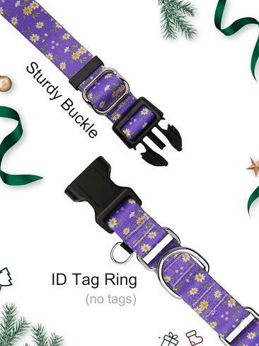 Martingale Collar for Dogs with TAG Ring, Adjustable Soft Nylon Dog Collars with Buckle Heavy Duty for Small, Medium & Large Dogs (Boho,M) in Saudi Arabia