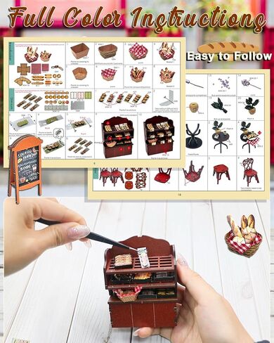 Miniature House Kit Hanging Garden, DIY Miniature Dollhouse Kit for Adults with Furniture & LED Lights, Wooden Craft Gifts for Adults Women Teens in Saudi Arabia