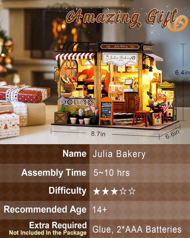 Miniature House Kit Hanging Garden, DIY Miniature Dollhouse Kit for Adults with Furniture & LED Lights, Wooden Craft Gifts for Adults Women Teens in Saudi Arabia