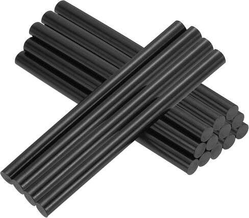 PATIKIL 4x0.27 Inch Hot Glue Sticks, 16 Pcs Hot Glue Gun Sticks Mini Hot Melt Adhesive Glue Stick for DIY Art Craft Repairs Festival Decoration, Black in Saudi Arabia