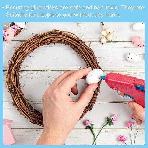 Patikil 4x0.27 بوصة العصي الغراء الساخن ، 16 جهاز كمبيوتر مسدس غراء الساخن مصغرة Mini Melt Glue Glue Stick For Diy Art Craft Repairs Decoration ، Black in Saudi Arabia