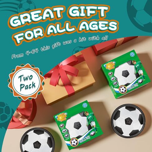 2-in-1 Moving Kick Toss Games for Kids Ages 3-12, Light Up Hover Soccer Ball with Animal Bean Bag Toss, Indoor Outdoor Birthday Toys for 3 4 5 6 7 8 9 10 11 12 Year Old Boys Girls in Kuwait