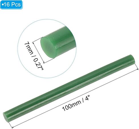 Patikil 4x0.27 بوصة العصي الغراء الساخن ، 16 جهاز كمبيوتر مسدس غراء الساخن مصغرة Mini Melt Glue Glue Stick For Diy Art Craft Repairs Decoration ، Black in Saudi Arabia