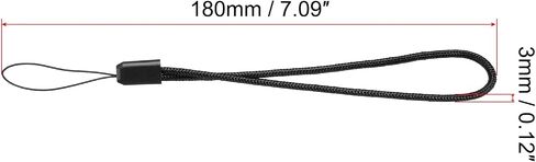 MECCANIXITY Universal Nylon Cord Lanyards, 18cm Soft Woven Hand Wrist Strap String for Bottle, Flashlight, Cellphone, White Pack of 30 in Saudi Arabia
