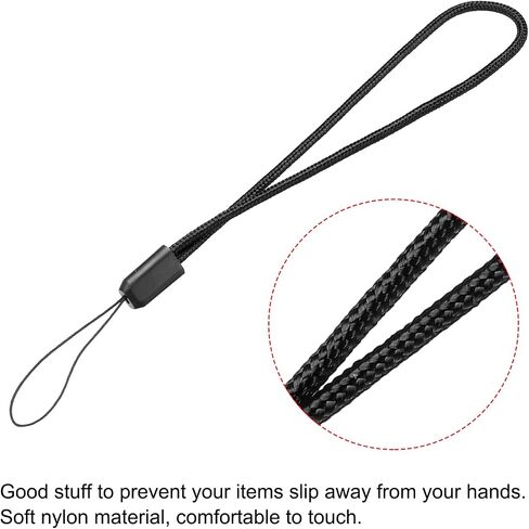 MECCANIXITY Universal Nylon Cord Lanyards, 18cm Soft Woven Hand Wrist Strap String for Bottle, Flashlight, Cellphone, White Pack of 30 in Saudi Arabia