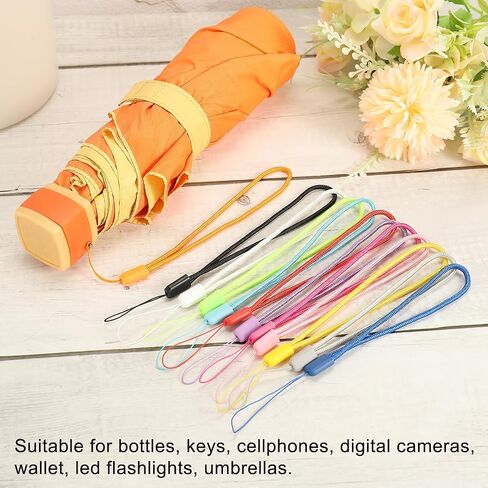 MECCANIXITY Universal Nylon Cord Lanyards, 18cm Soft Woven Hand Wrist Strap String for Bottle, Flashlight, Cellphone, White Pack of 30 in Saudi Arabia