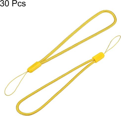 MECCANIXITY Universal Nylon Cord Lanyards, 18cm Soft Woven Hand Wrist Strap String for Bottle, Flashlight, Cellphone, White Pack of 30 in Saudi Arabia