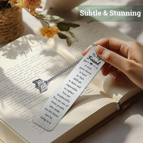 Best Friend Bookmarks Gifts for Women, Unique Birthday Bookmark for Female Friends, Cute Sentimental Friendship Christmas Gifts, Graduation Bookmarkers, Thoughtful Gift Ideas for Her in Kuwait