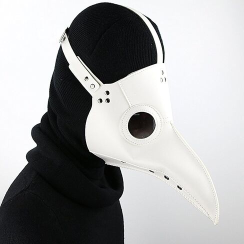 Pu Leather Plague Doctor Mask for Halloween Cosplay Festival Party Carnival Costume Props Performance Mask in Saudi Arabia