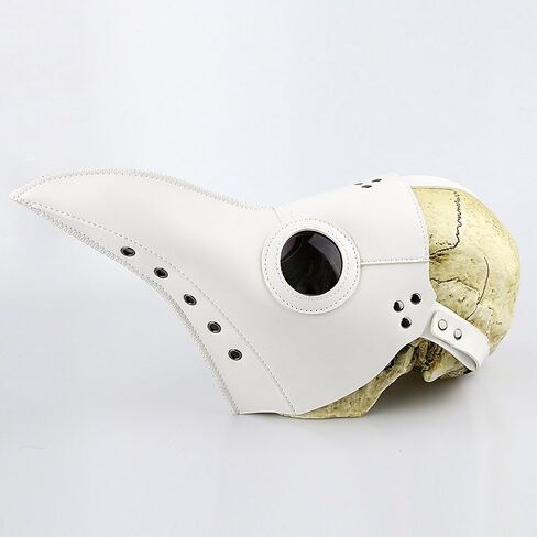 Pu Leather Plague Doctor Mask for Halloween Cosplay Festival Party Carnival Costume Props Performance Mask in Saudi Arabia